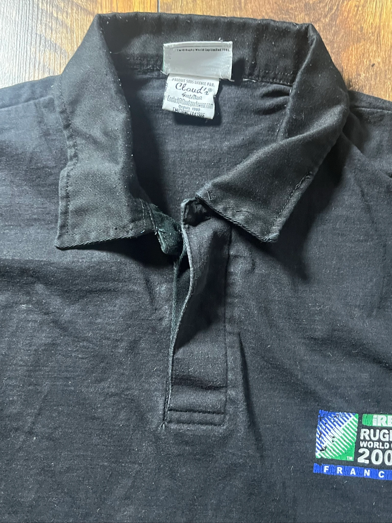 Vintage officieel rugbypolo - Rugby World Cup France 2007 - maat M/L - zeer goede staat – photo 5
